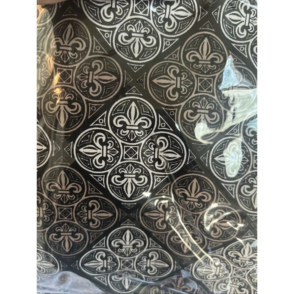 Kalencom New Orleans Diaper Bag Fleur de lis Black/Silver/Gold Eco-friendly